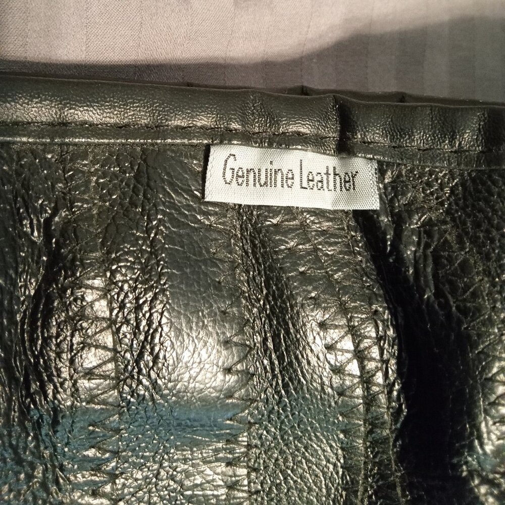 Patchwork Leather Garment Bag With Embroidered Da… - image 3